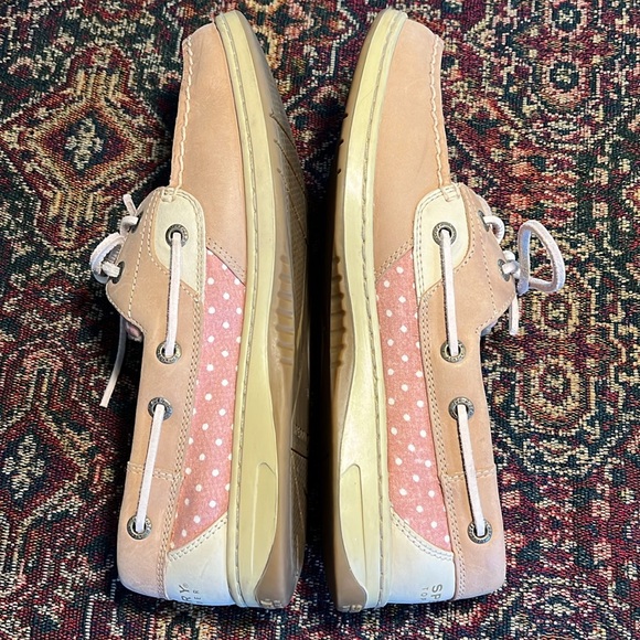 Sperry Top-Sider Tan Leather Memory Foam Cushioned Boat Shoes Loafers size 8.5 - Picture 8 of 15